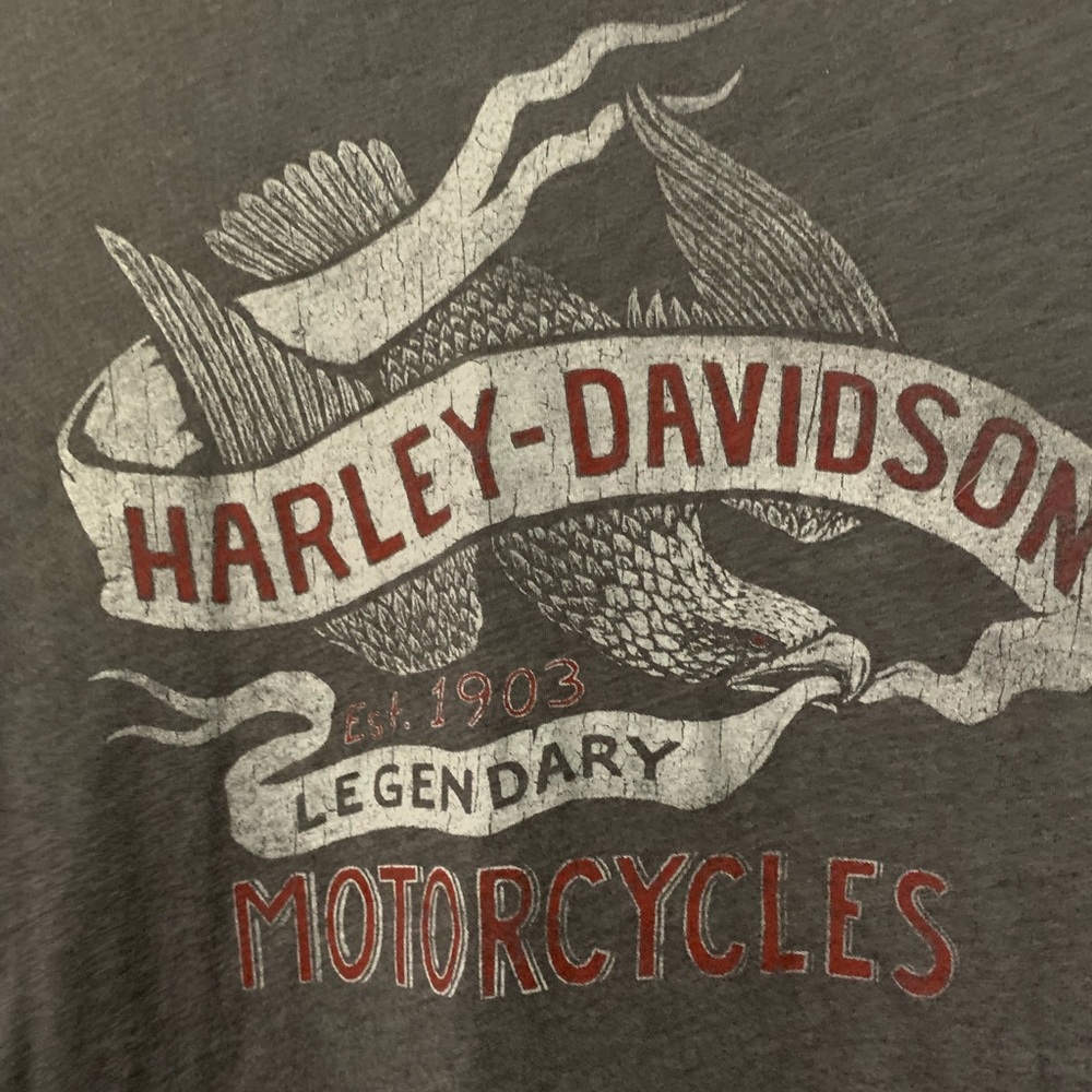 Harley Davidson Tee 🦅 🧡🖤